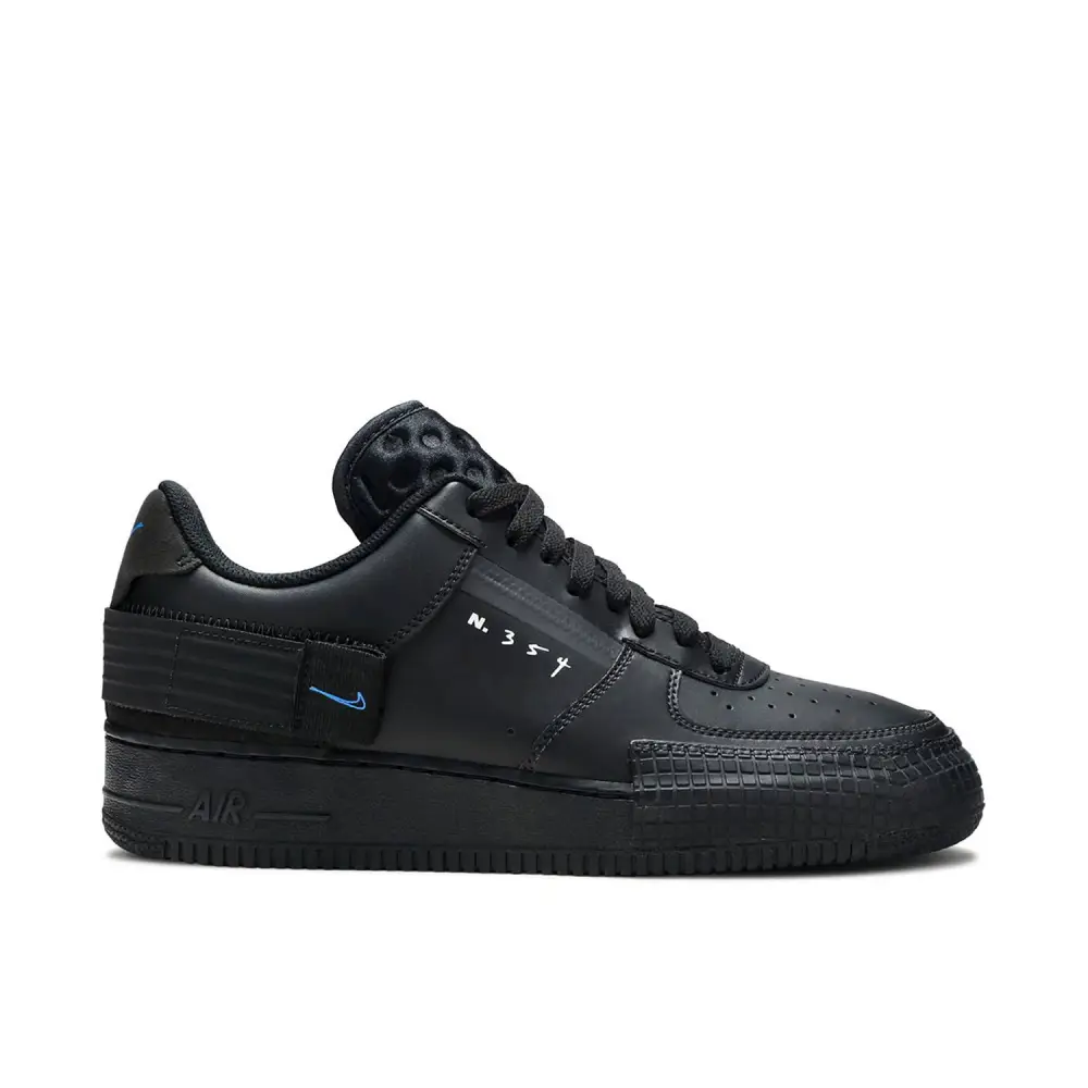 Nike Air Force 1 Type Black Blue 