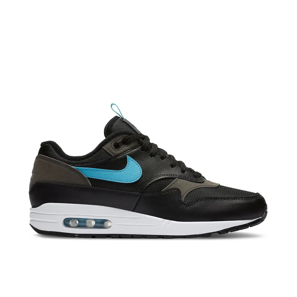 Nike Air Max 1 Tongue Tab Black Blue 