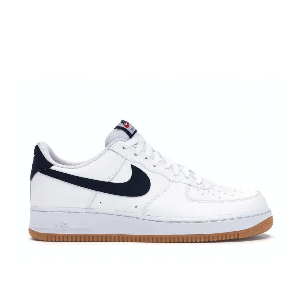 Nike Air Force 1 07 Low White Obsidian Gum 