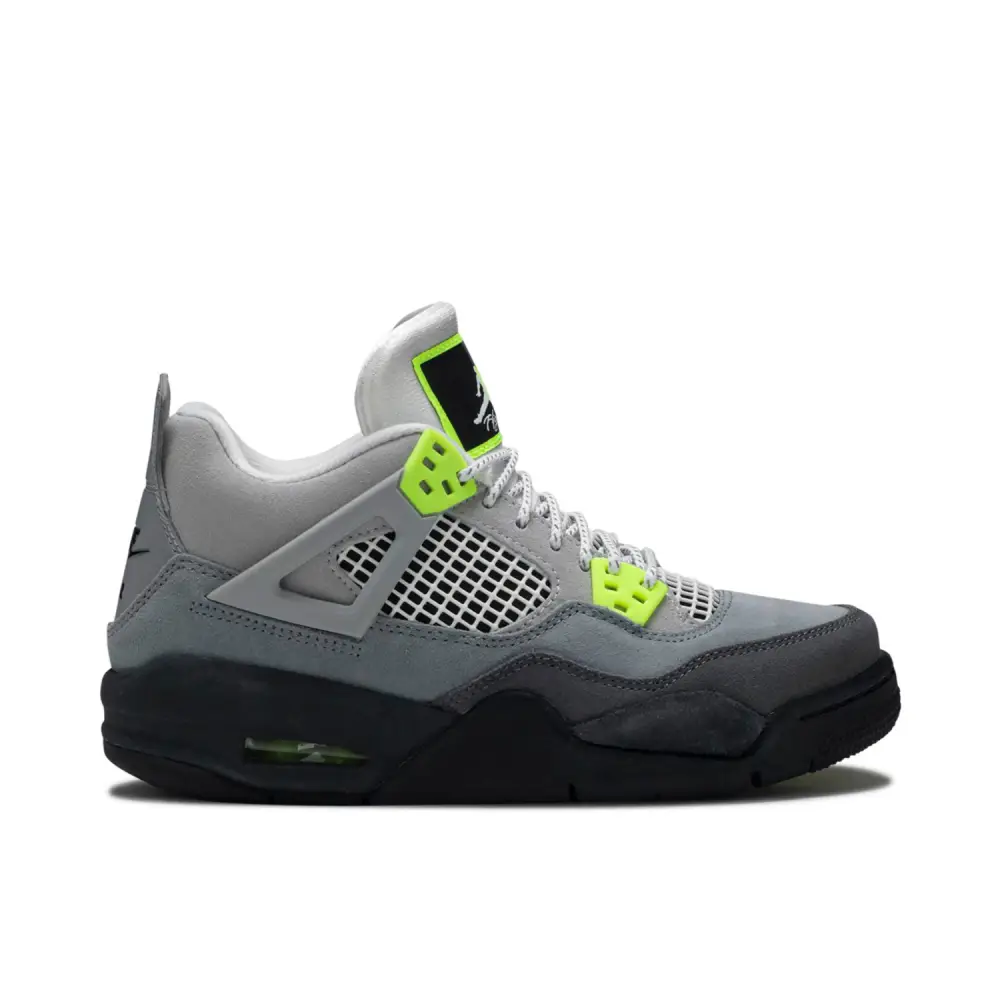 Air Jordan 4 95 Neon Grey SE GS 