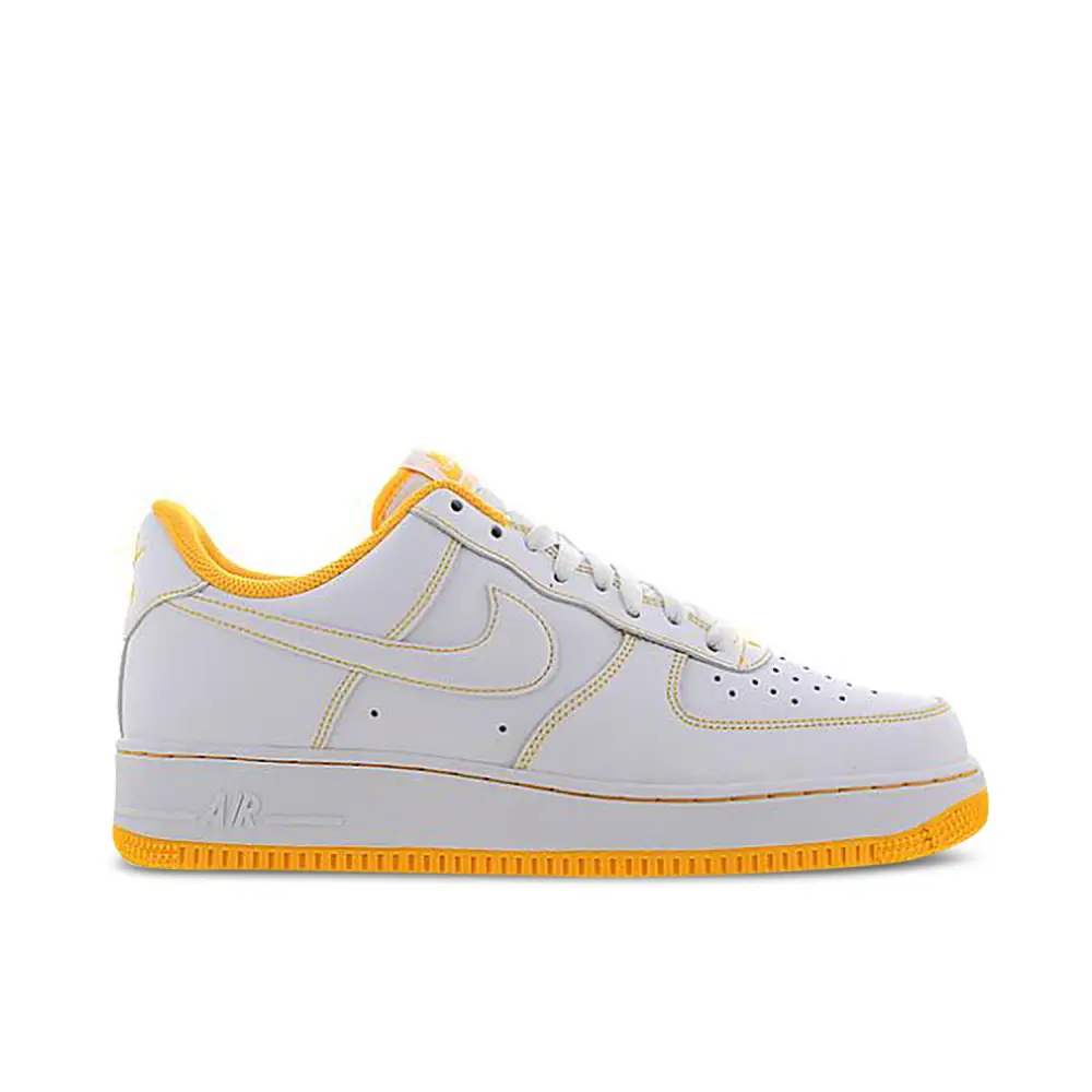 Nike Air Force 1 Low White Yellow Stitch