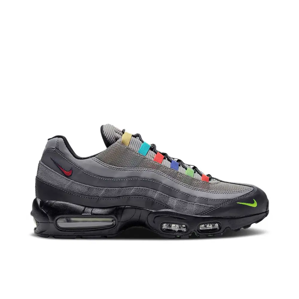 Nike Air Max 95 Essential Light Charcoal Red Black 