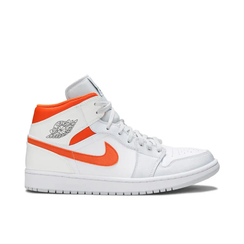 Air Jordan 1 Mid Starfish Pure Platinum 