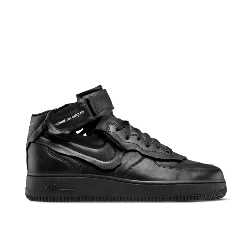 Comme des Garçons x Nike AF1 Mid Black 856B82960