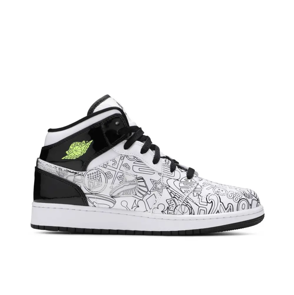 Air Jordan 1 Mid SE DIY GS 