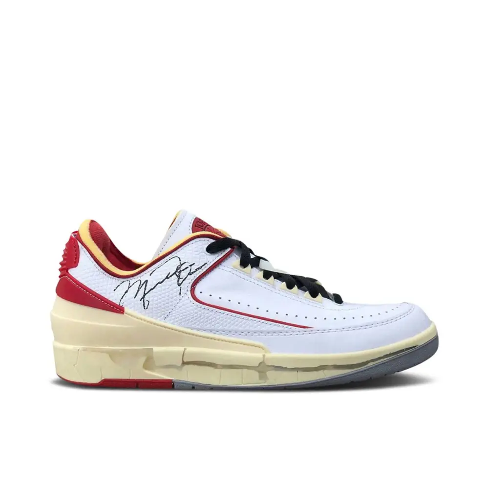Off-White x Air Jordan 2 Low White Red 7148578