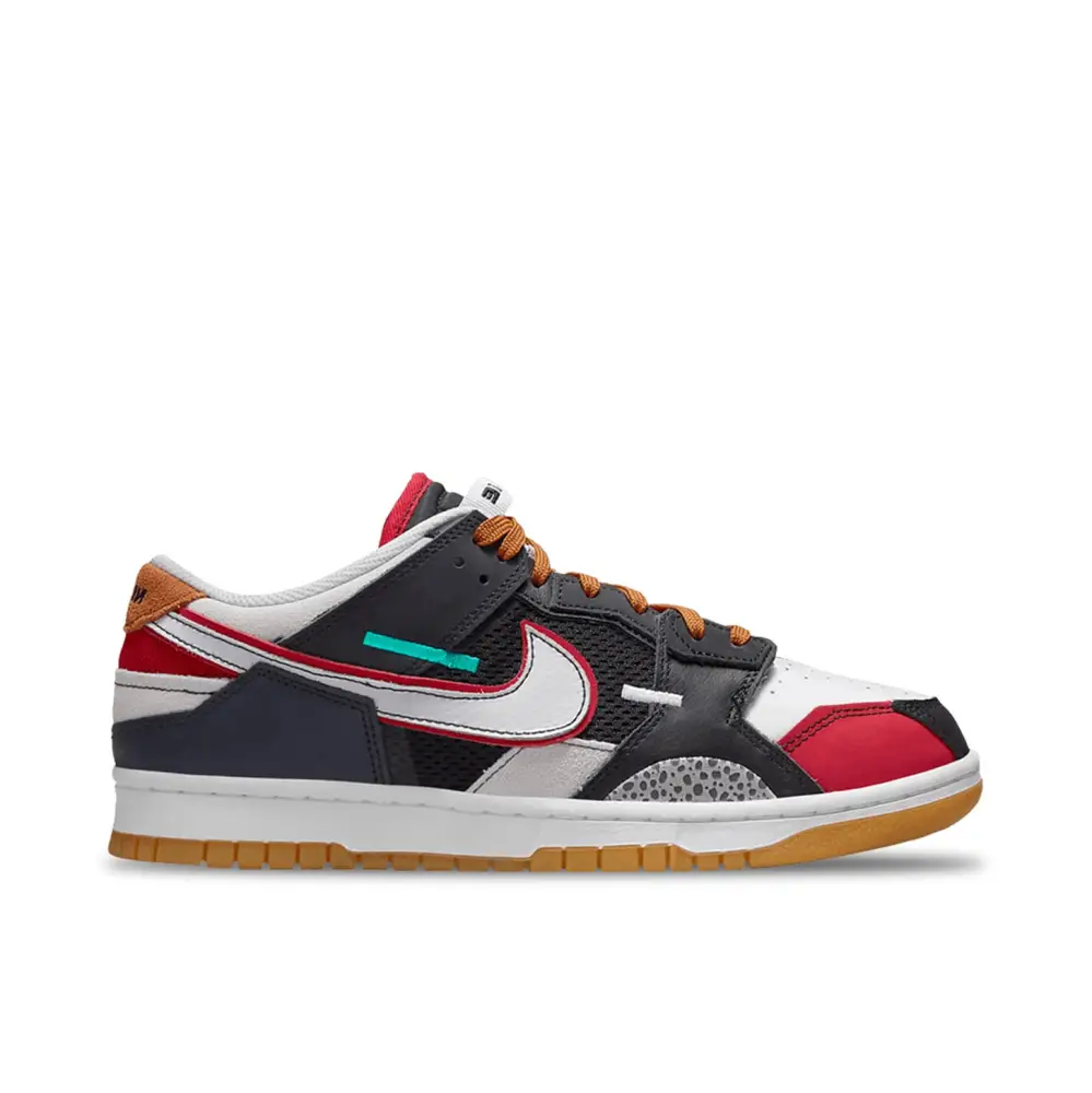 Nike Dunk Scrap Black Grey University Red 6FF3244