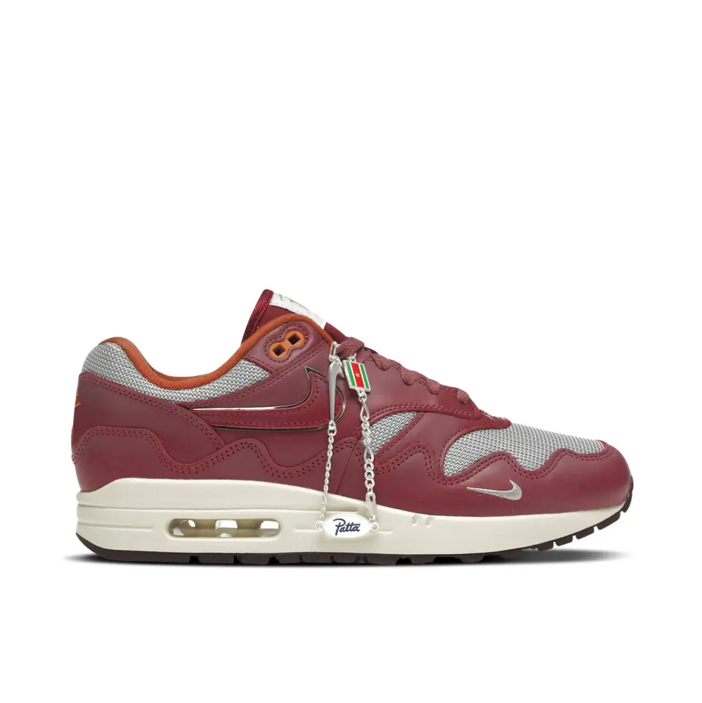 Patta x Nike Air Max 1 Night Maroon (with Bracelet) 