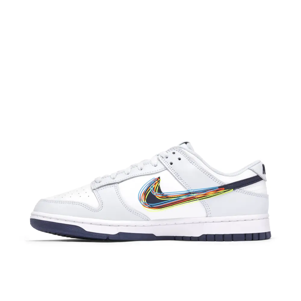 Nike Dunk Low 3D Swoosh Grey 