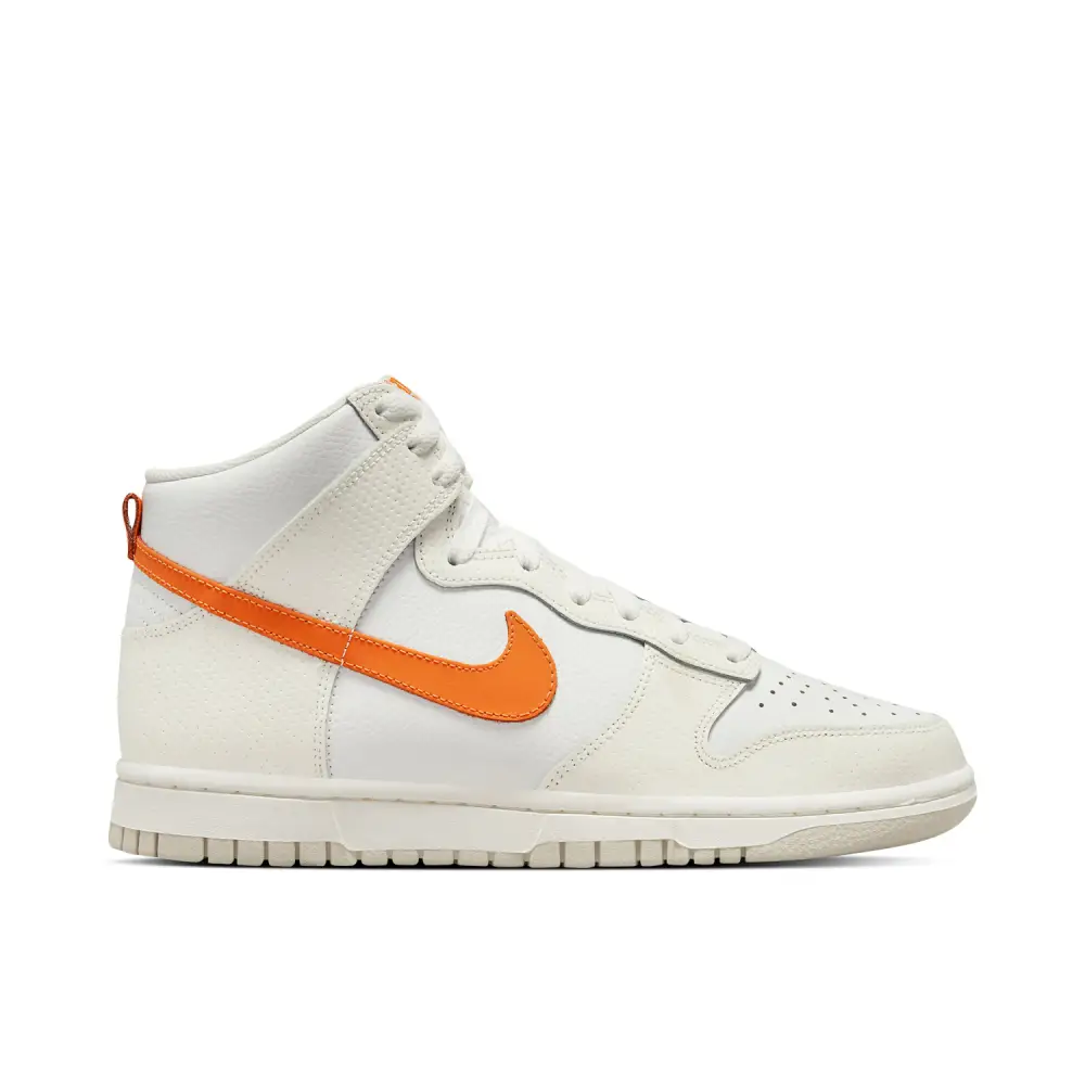 Nike Dunk High White Orange Womens 2DD73580