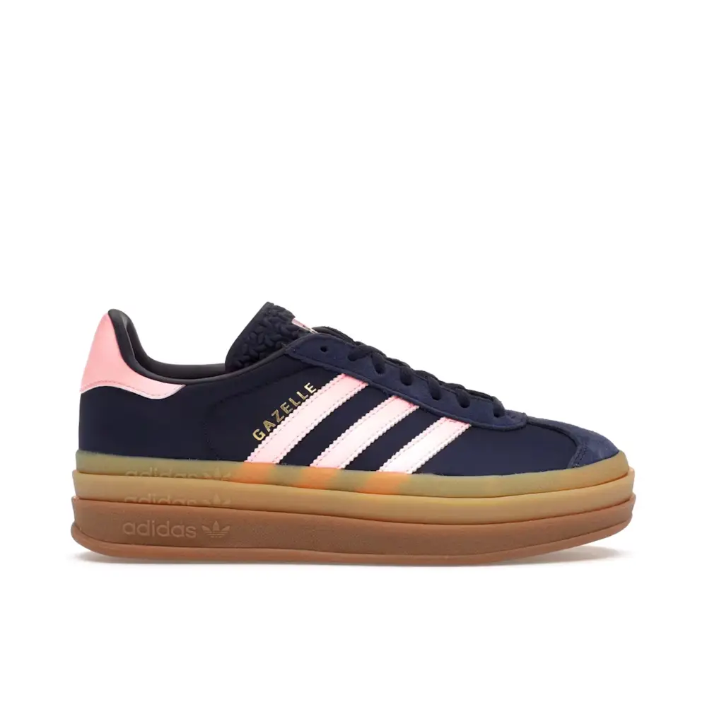 Adidas Gazelle Bold Dark Blue Pink Spark Womens 