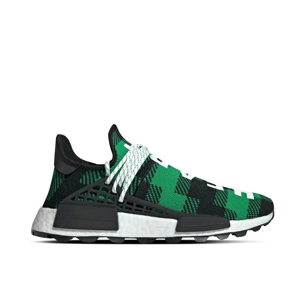 Pharrell x BBC x adidas NMD Hu Plaid Green 73B1B6130