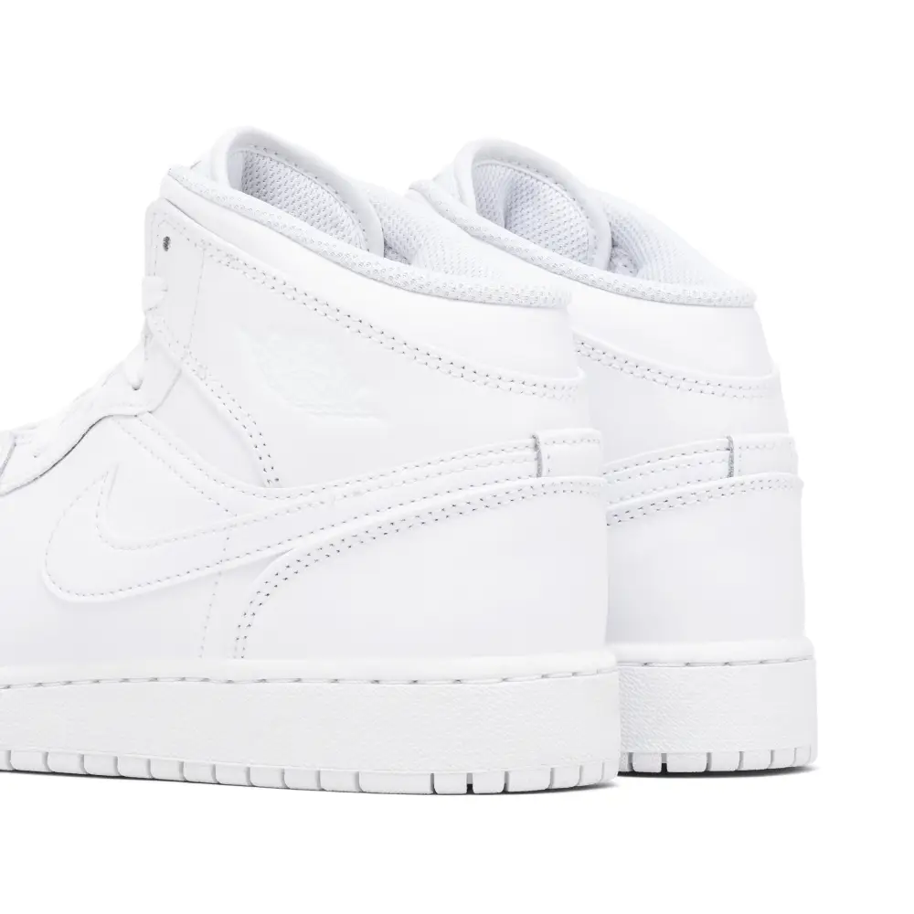 Air Jordan 1 Mid Triple White GS 2023 