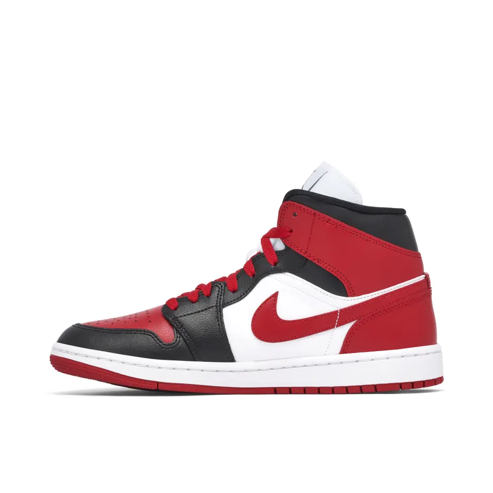 Air Jordan 1 Mid Alternate Bred Toe Womens