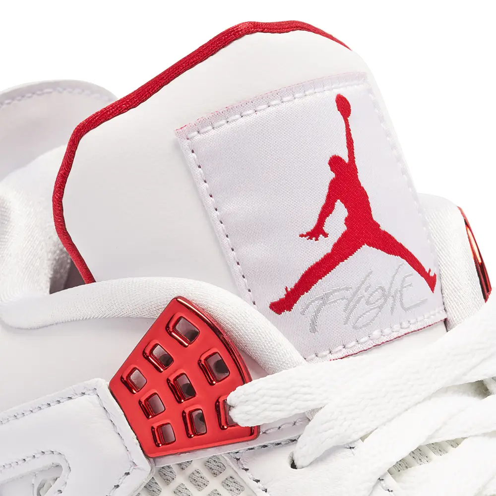 Air Jordan 4 Metallic Pack White Red