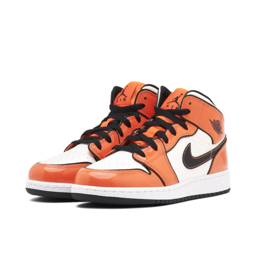 Air Jordan 1 Mid Turf Orange GS 