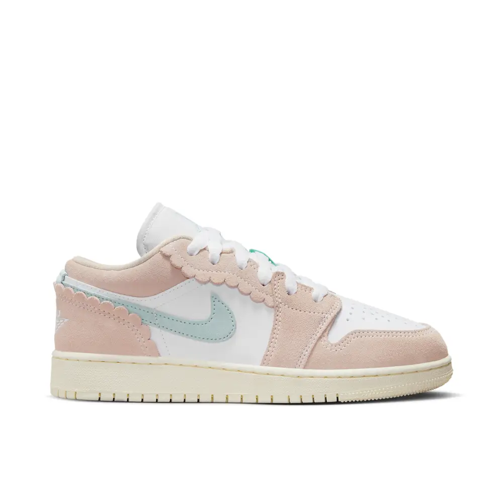 Air Jordan 1 Low Crimp Cut Pastel Suede GS 