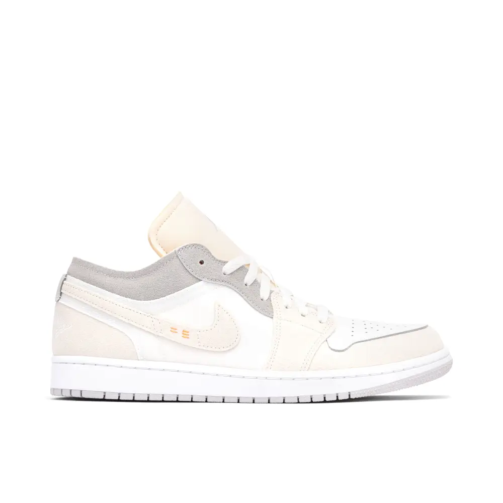 Air Jordan 1 Low Craft Inside Out White Grey 
