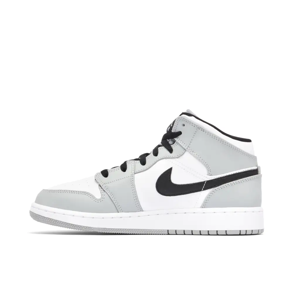 Air Jordan 1 Mid GS Light Smoke Grey