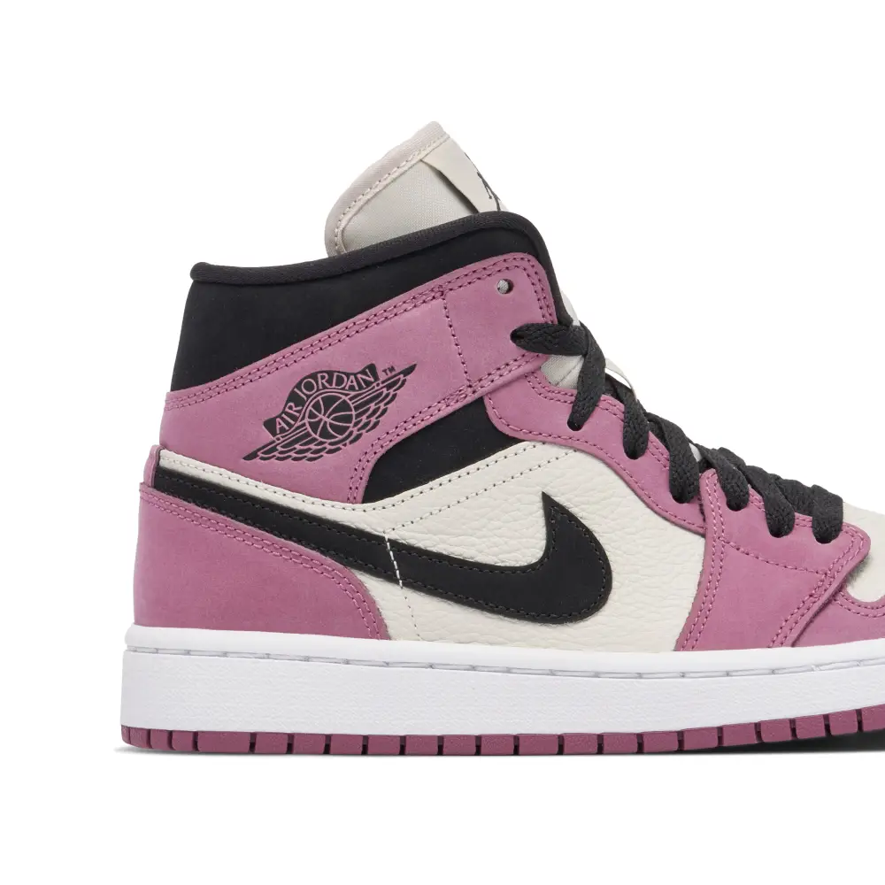Air Jordan 1 Mid Berry Pink Womens 
