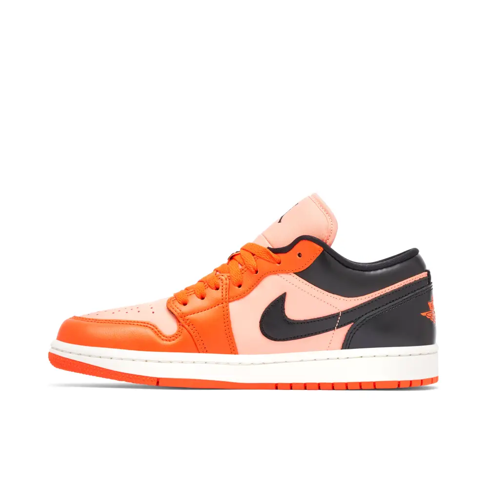 Air Jordan 1 Low Orange Black Womens 