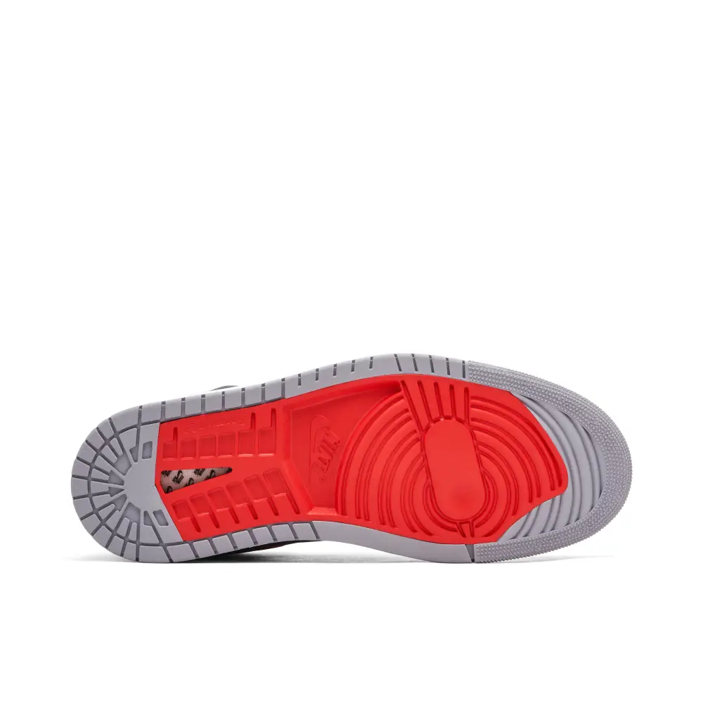 Air Jordan 1 High Zoom Air CMFT 2 Grey Fire Red 