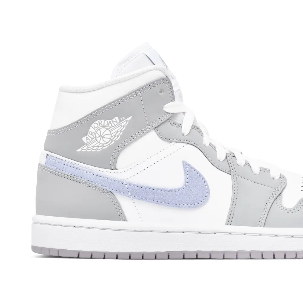 Air Jordan 1 Mid Grey Blue Womens