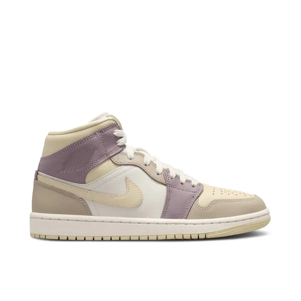Air Jordan 1 Mid Light Orewood Brown Taupe Grey Womens E35E786