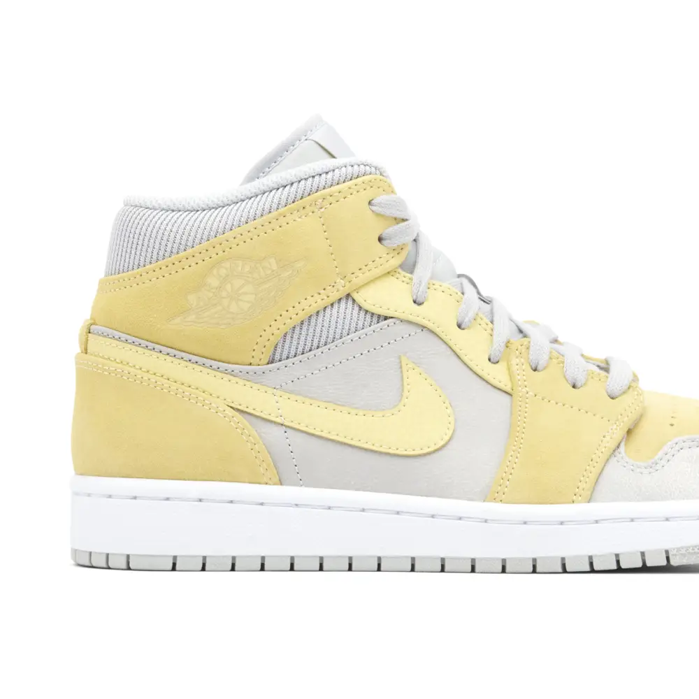 Air Jordan 1 Mid Mixed Textures Yellow 