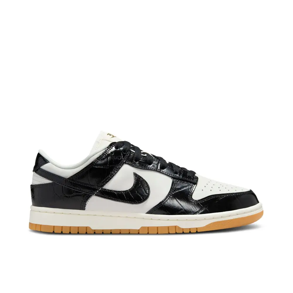Nike Dunk Low LX Black Croc Womens 