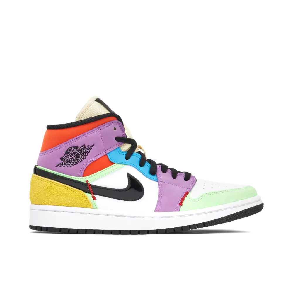 Air Jordan 1 Mid SE Multi-Color Womens 