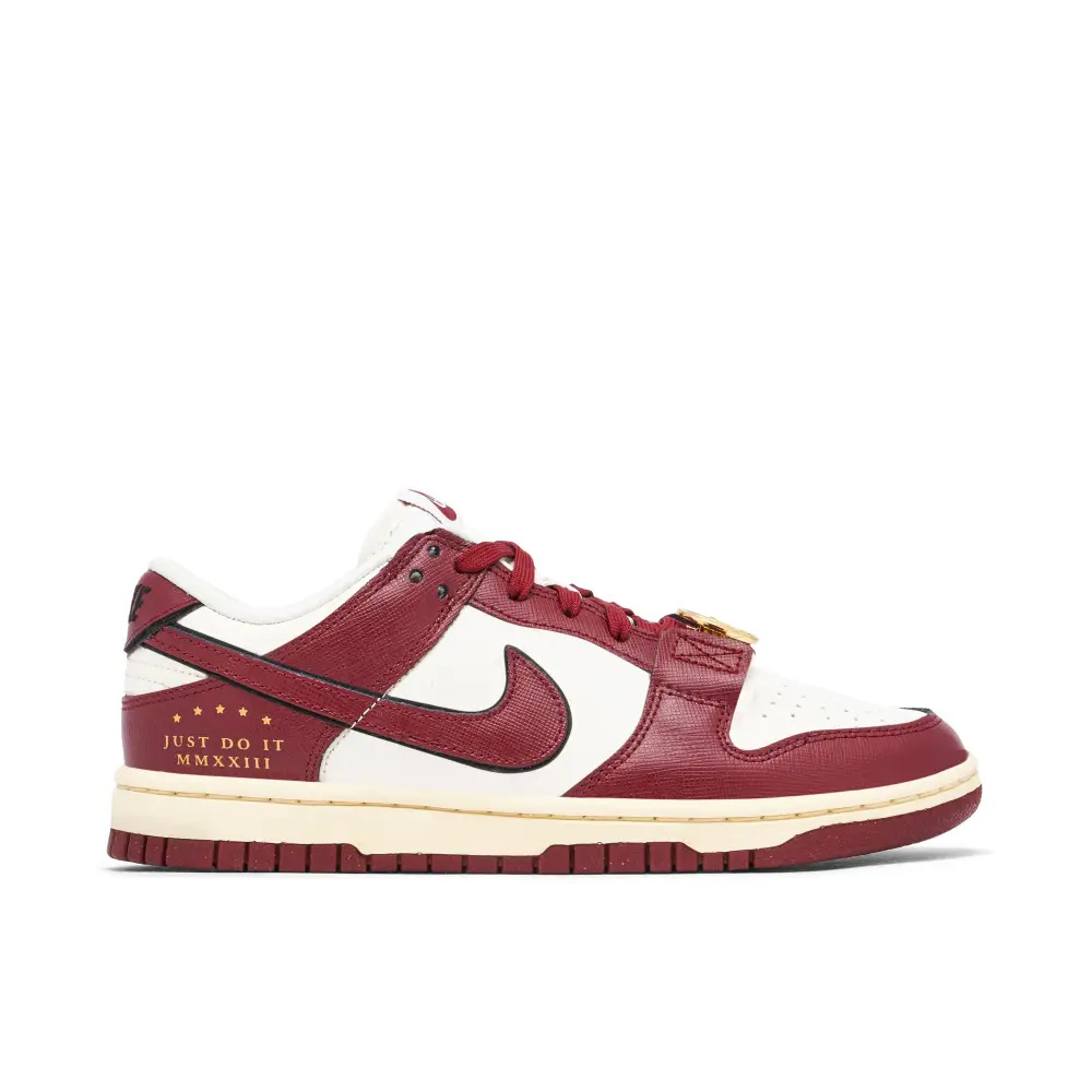 Nike Dunk Low Just Do It Sail Team Red Womens EED683839