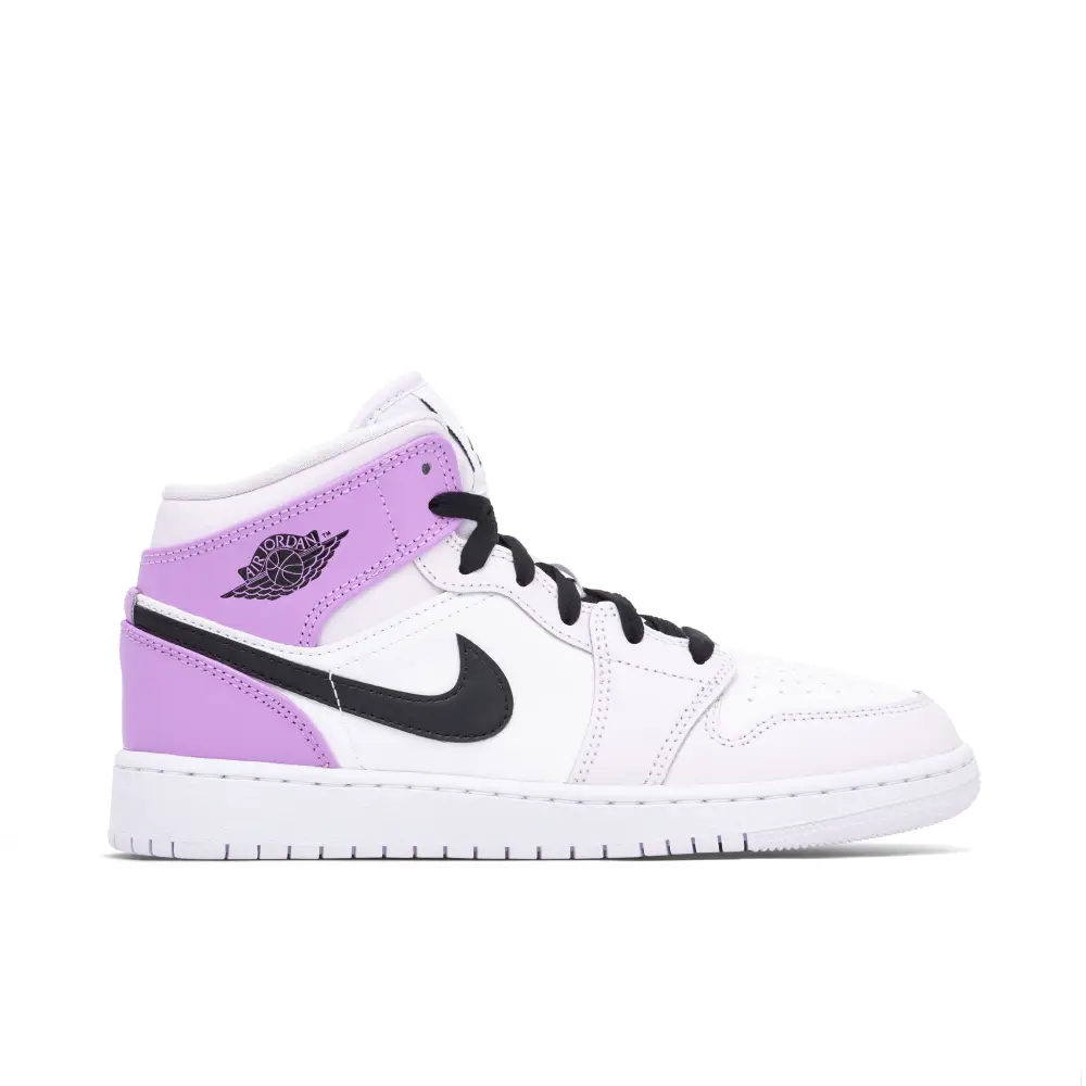 Air Jordan 1 Mid Pink Lavender GS 