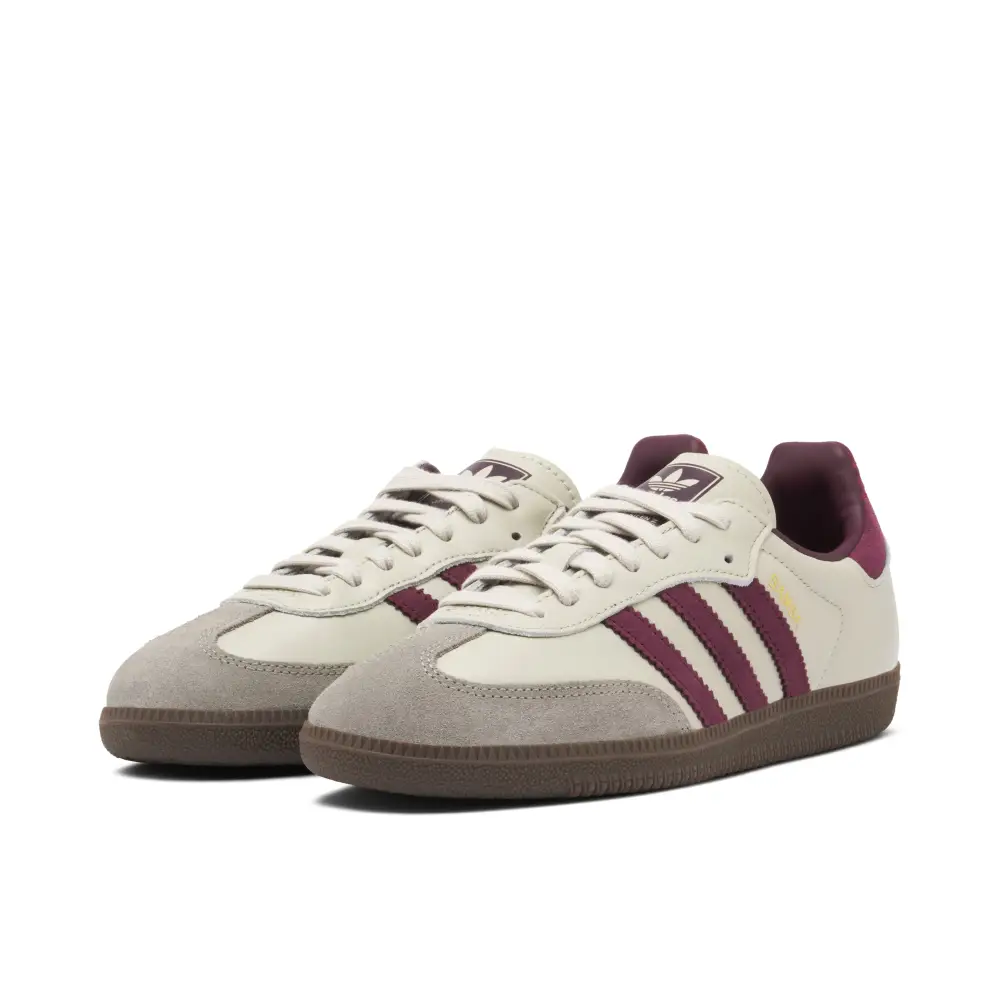 Adidas Samba OG Putty Grey Maroon 