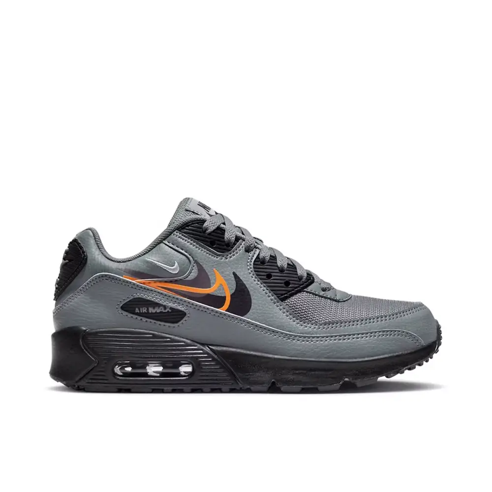 Nike Air Max 90 Next Nature Multi Swoosh Smoke Grey Mandarin GS 0652D192