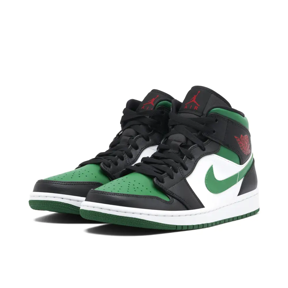 Air Jordan 1 Mid Green Toe 