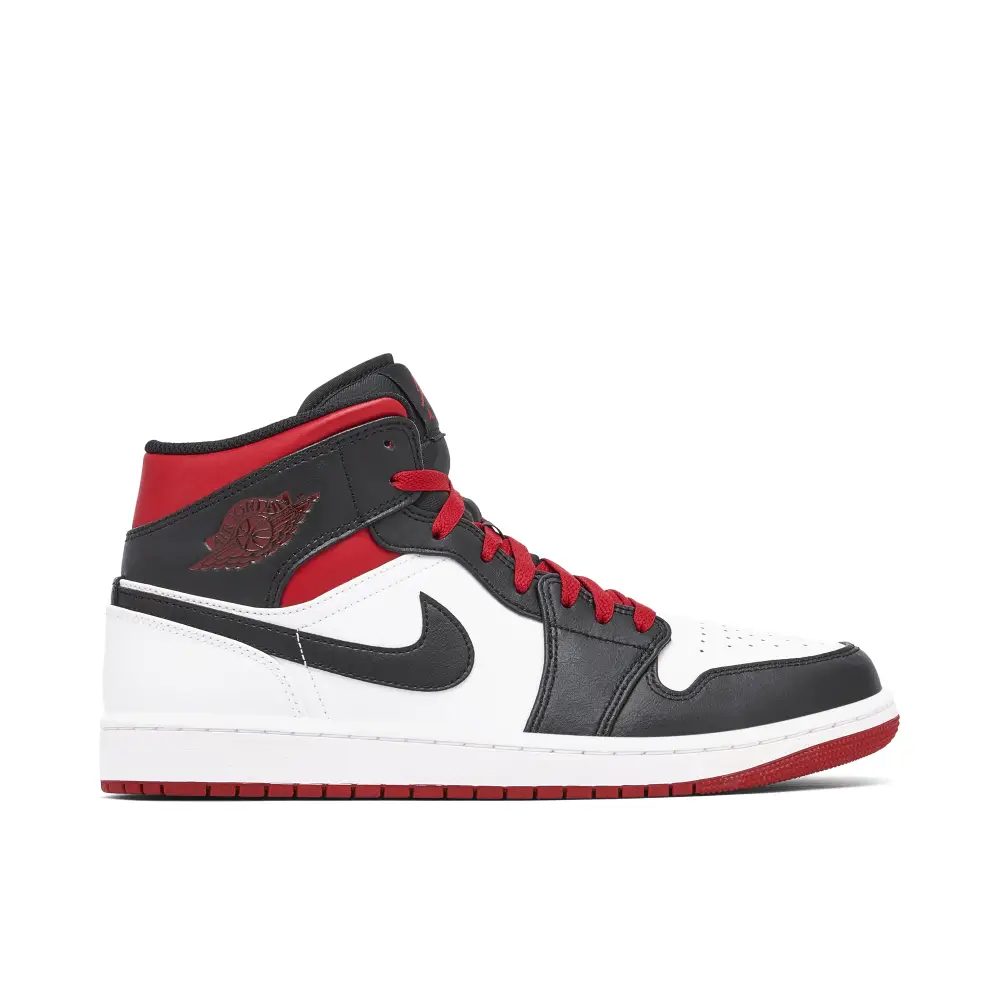 Air Jordan 1 Mid Gym Red Black Toe 