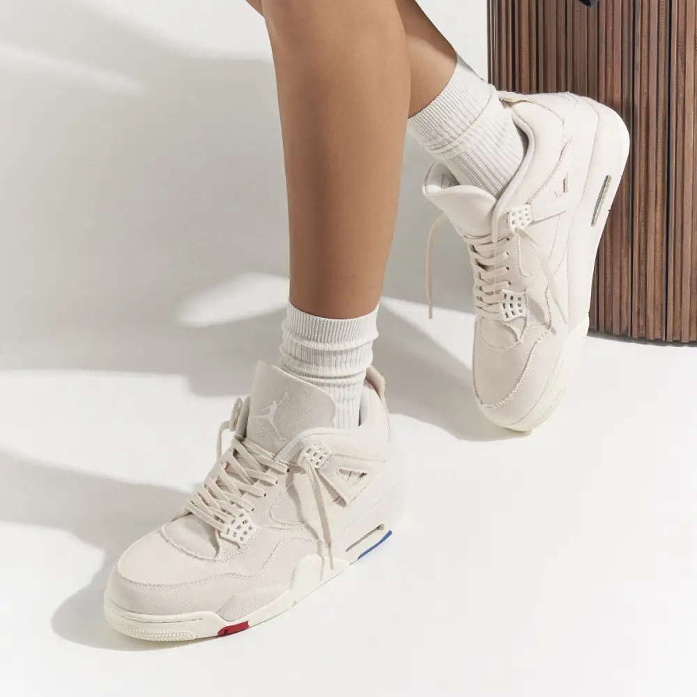 Air Jordan 4 Blank Canvas Womens 9C4496046