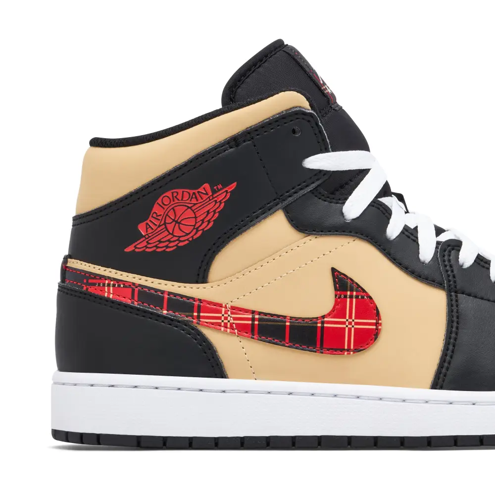 Air Jordan 1 Mid Tartan Swoosh 