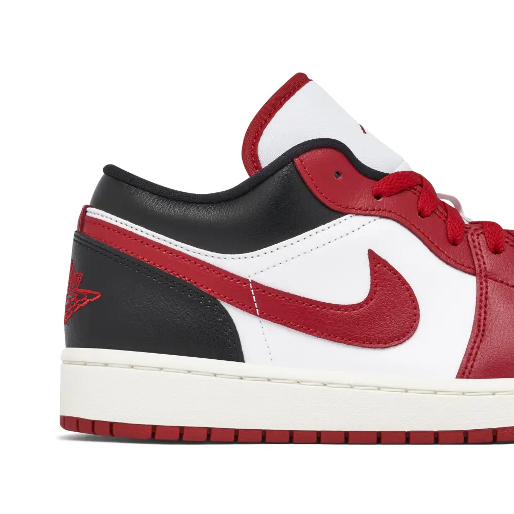 Air Jordan 1 Low White Gym Red Womens 