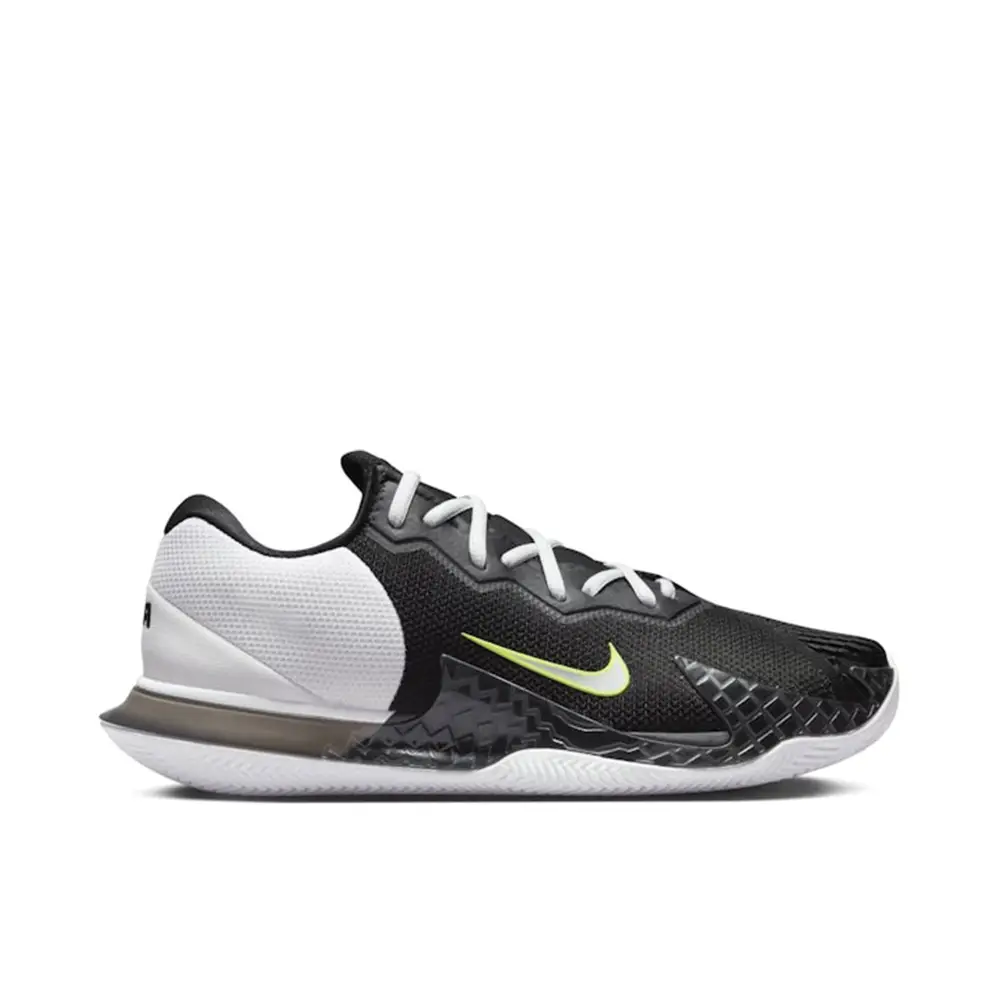 Nike Court Vapor Cage 4 Clay Rafa Black White Volt Metallic Silver
