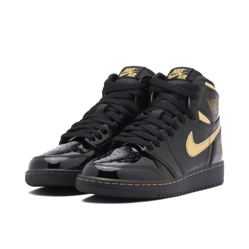 Air Jordan 1 Retro High OG GS Black Metallic Gold