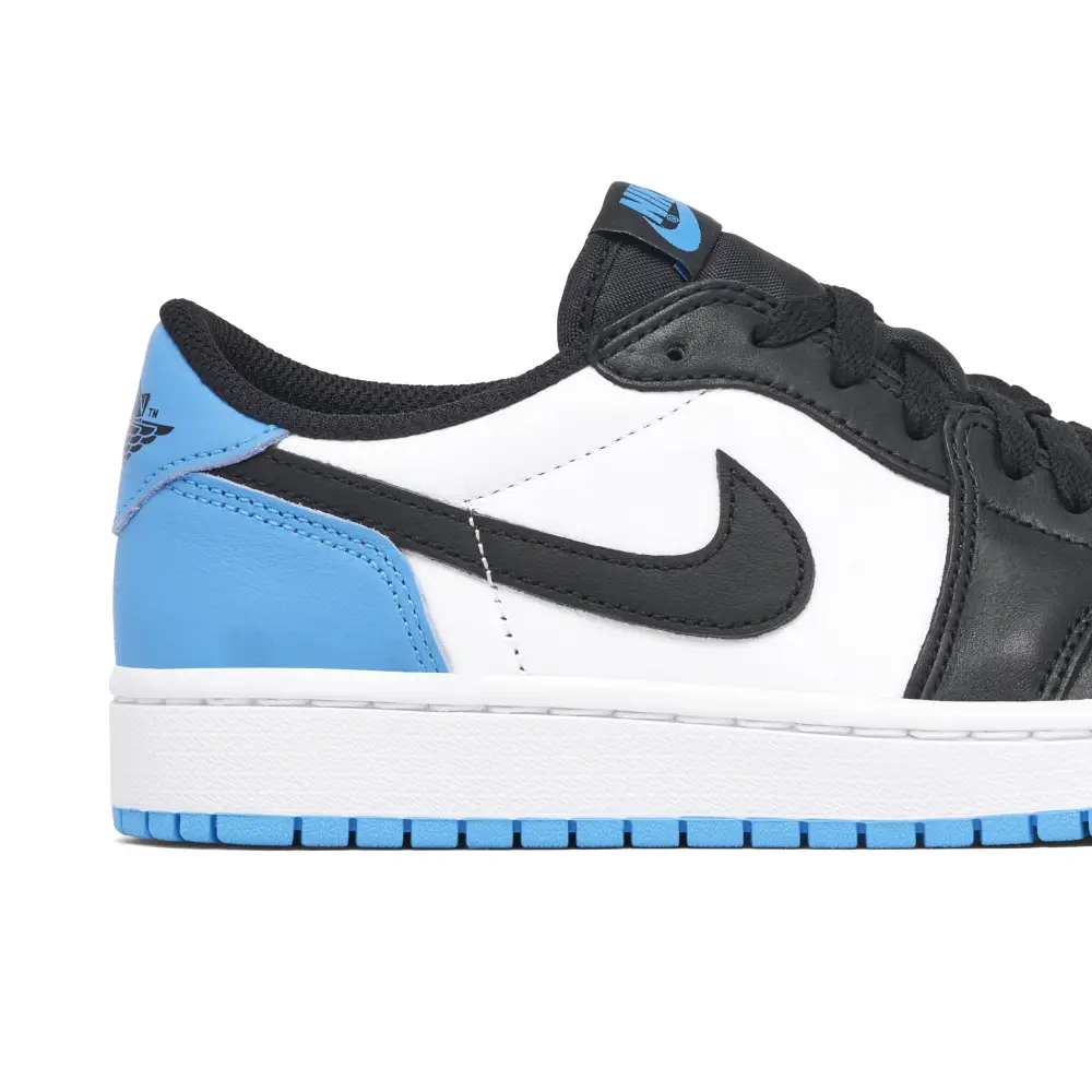 Air Jordan 1 Low Black Dark Powder Blue Womens 