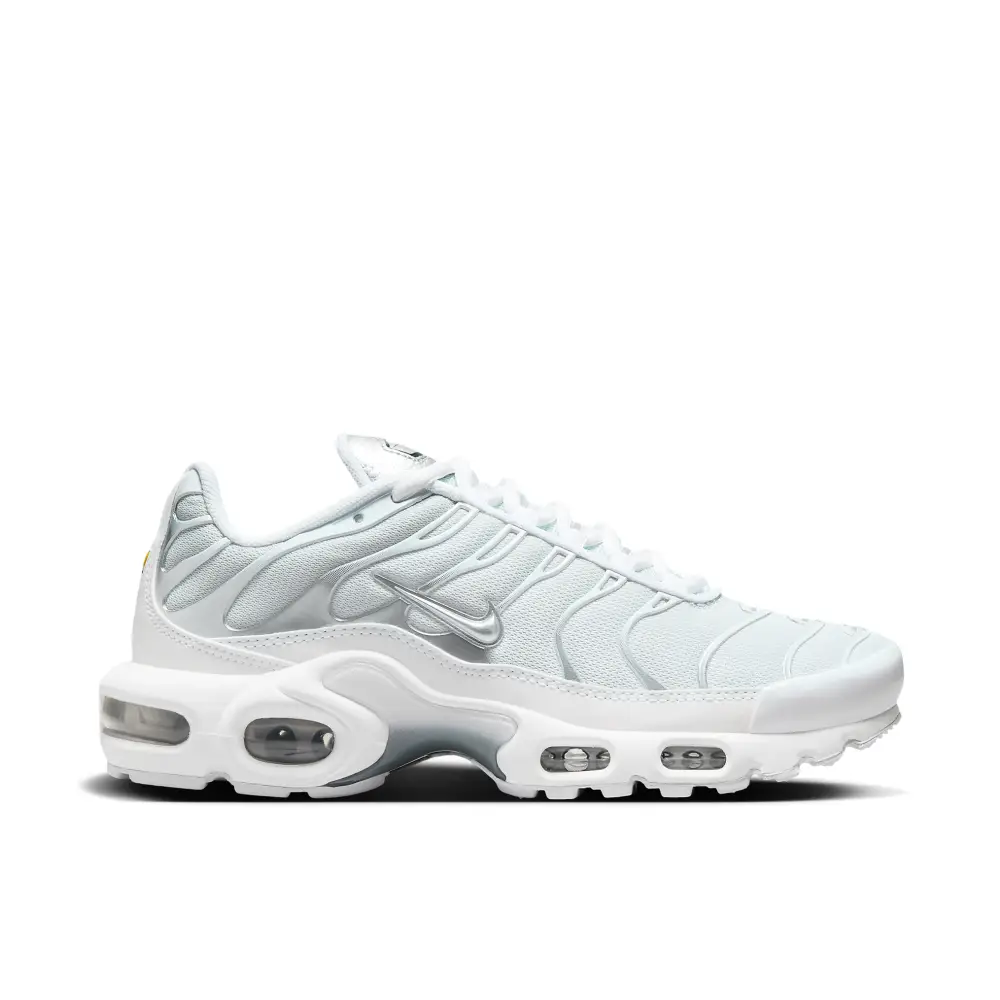 Nike TN Air Max Plus White Metallic Silver Womens 