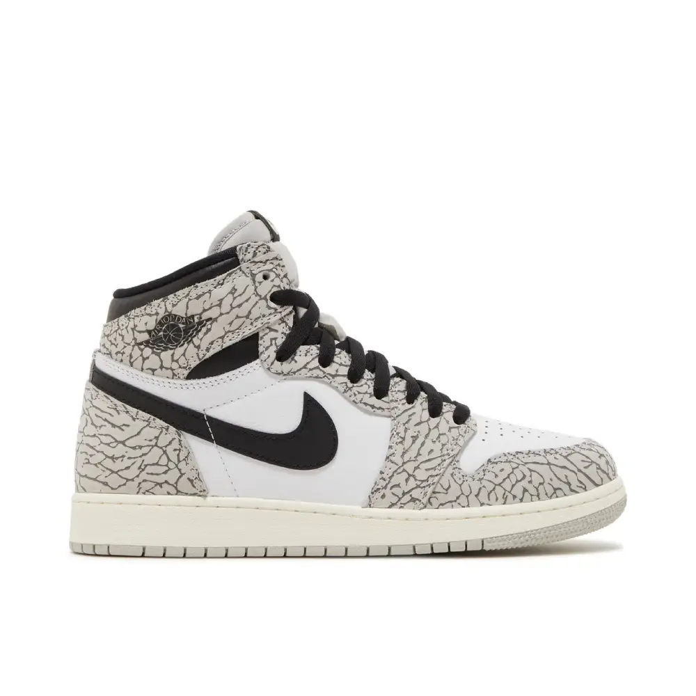 Air Jordan 1 Retro High OG White Cement GS 