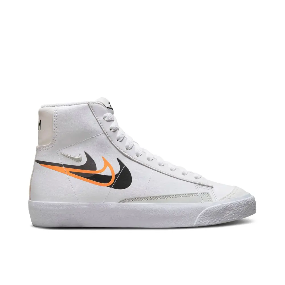 Nike Blazer Mid Next Nature Multi Swoosh White Mandarin GS 
