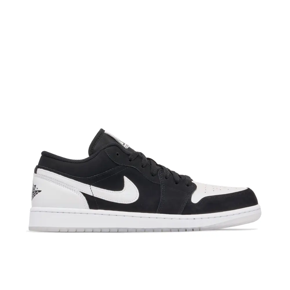Air Jordan 1 Low Black White Diamond 