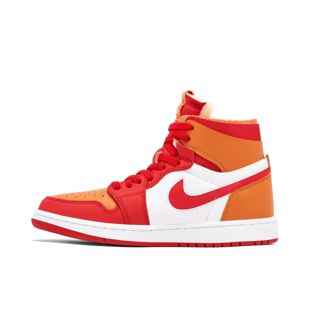 Air Jordan 1 High Zoom CMFT Fire Red Curry Womens 