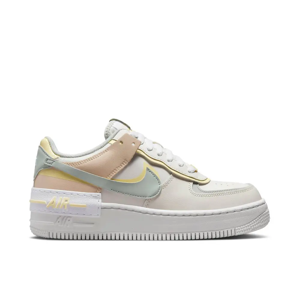 Nike Air Force 1 Shadow Pearl White Citron Tint Womens 