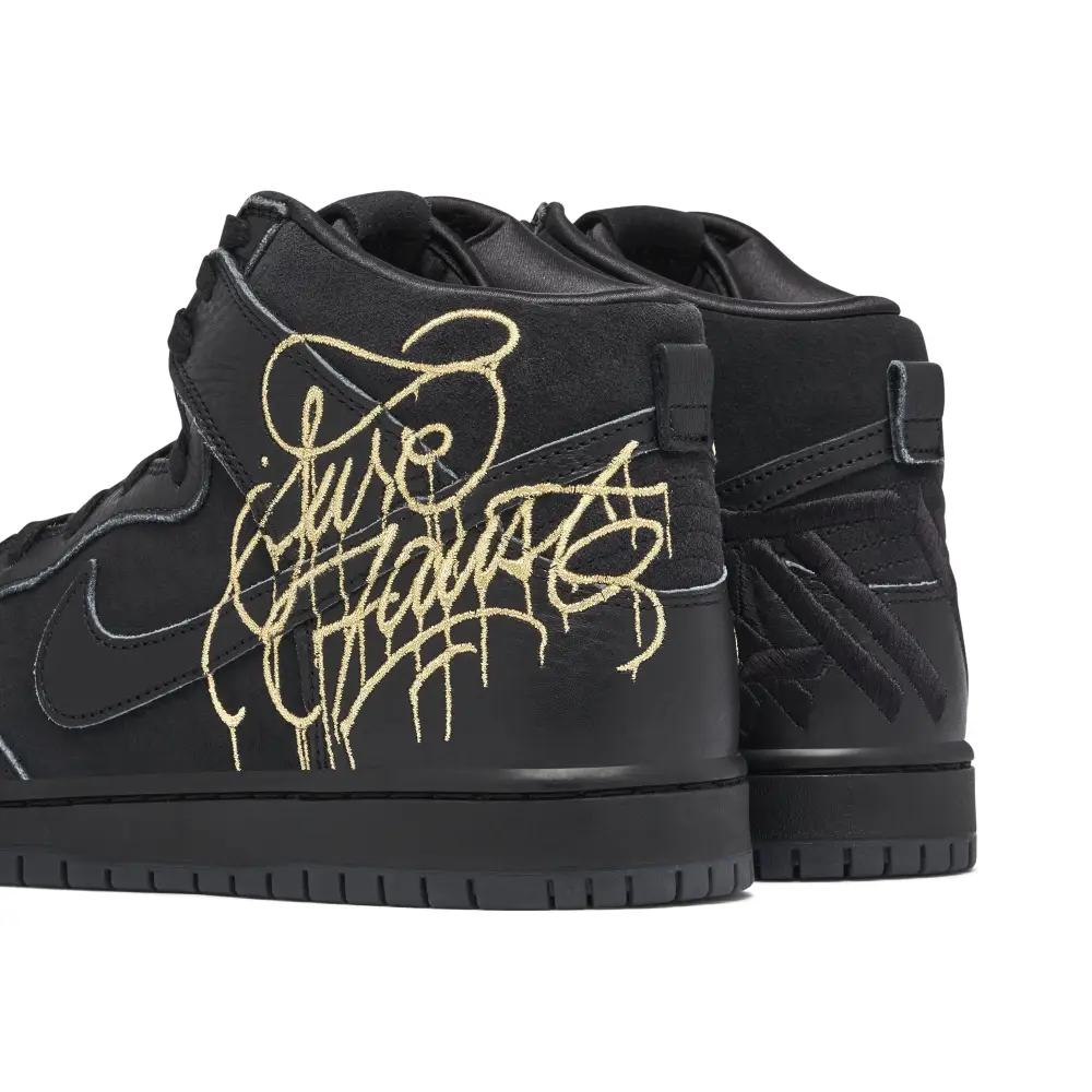 Nike SB Dunk High x FAUST Black Gold